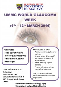 Come join us to beat invisible glaucoma!