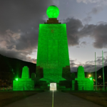 "Lighting Ecuador's Monument to the Middle of the World in Green: Where Hemispheres Unite for a Glaucoma-Free World"